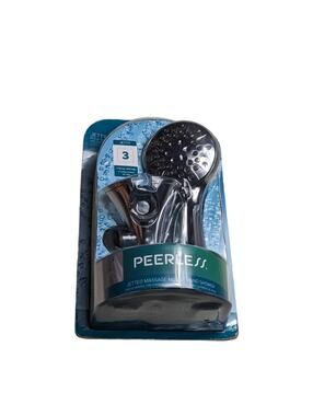 Peerless Jetty 3 Spray Massage Mount Hand Shower Head with Hose Chrome 76341 NEW